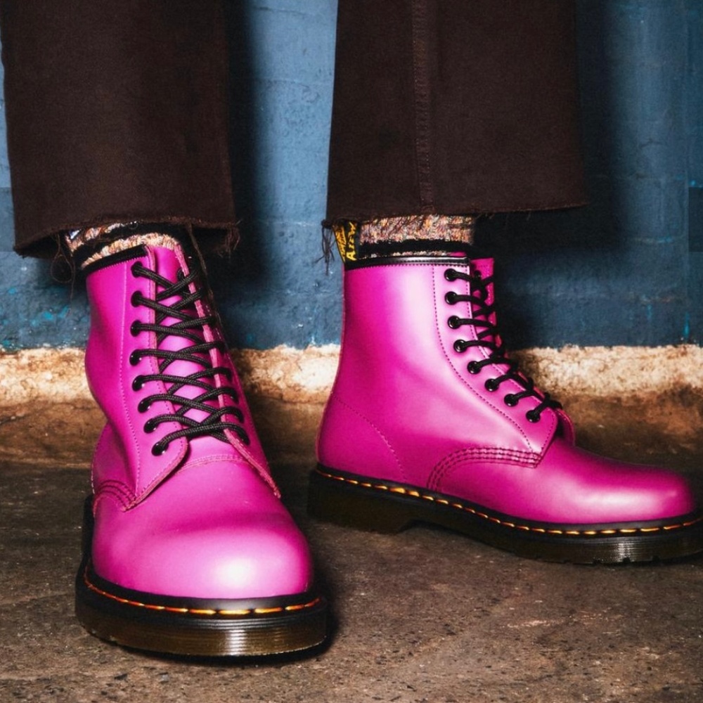 Mens Fuchsia Doc Martens- Brand New